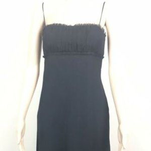 ABS Black Cocktail Spaghetti Strap Dress Sz 2
